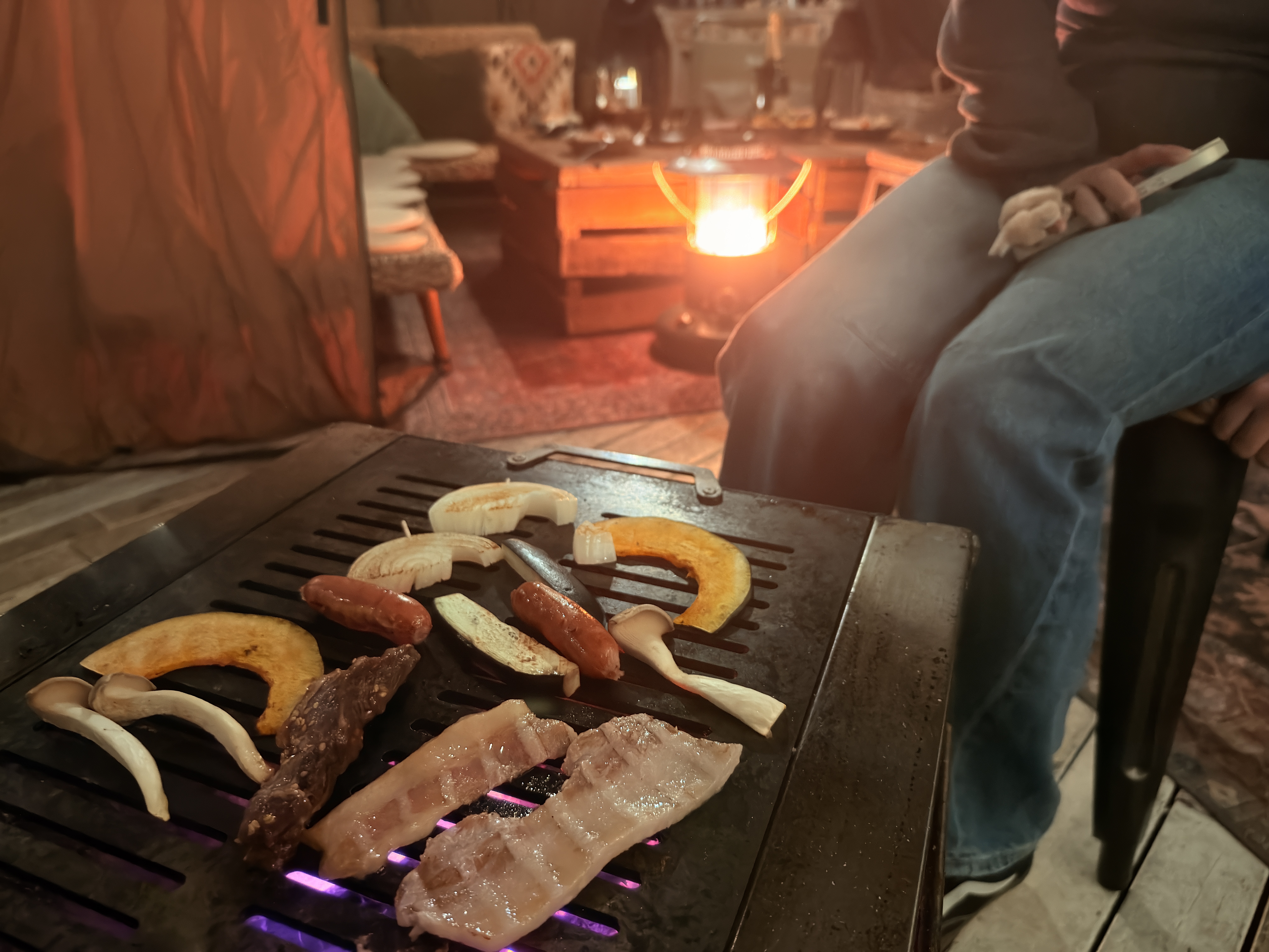 宴会スタイルのBBQプラン